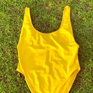 Yellow One Piece Swimsuit